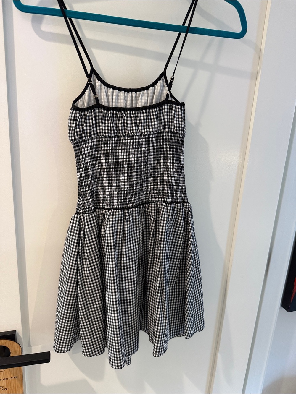 Frankie's Bikinis Black and White Coast Poplin Mini Dress cottage tile XS - Picture 2 of 8
